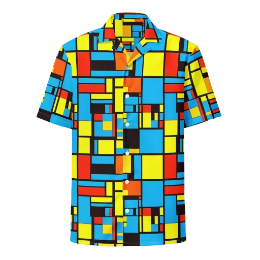 Block Party on a Button Shirt