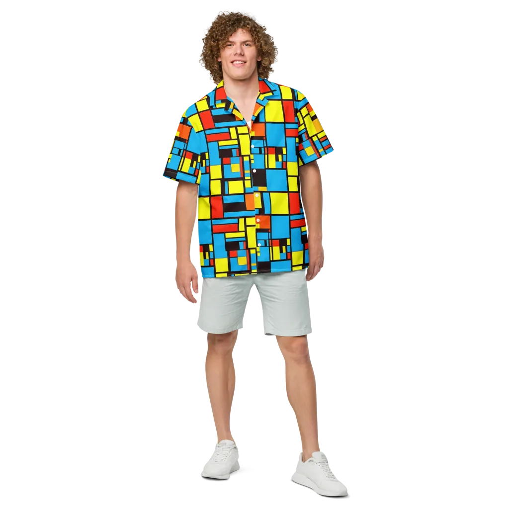 Block Party on Button Shirt — Front