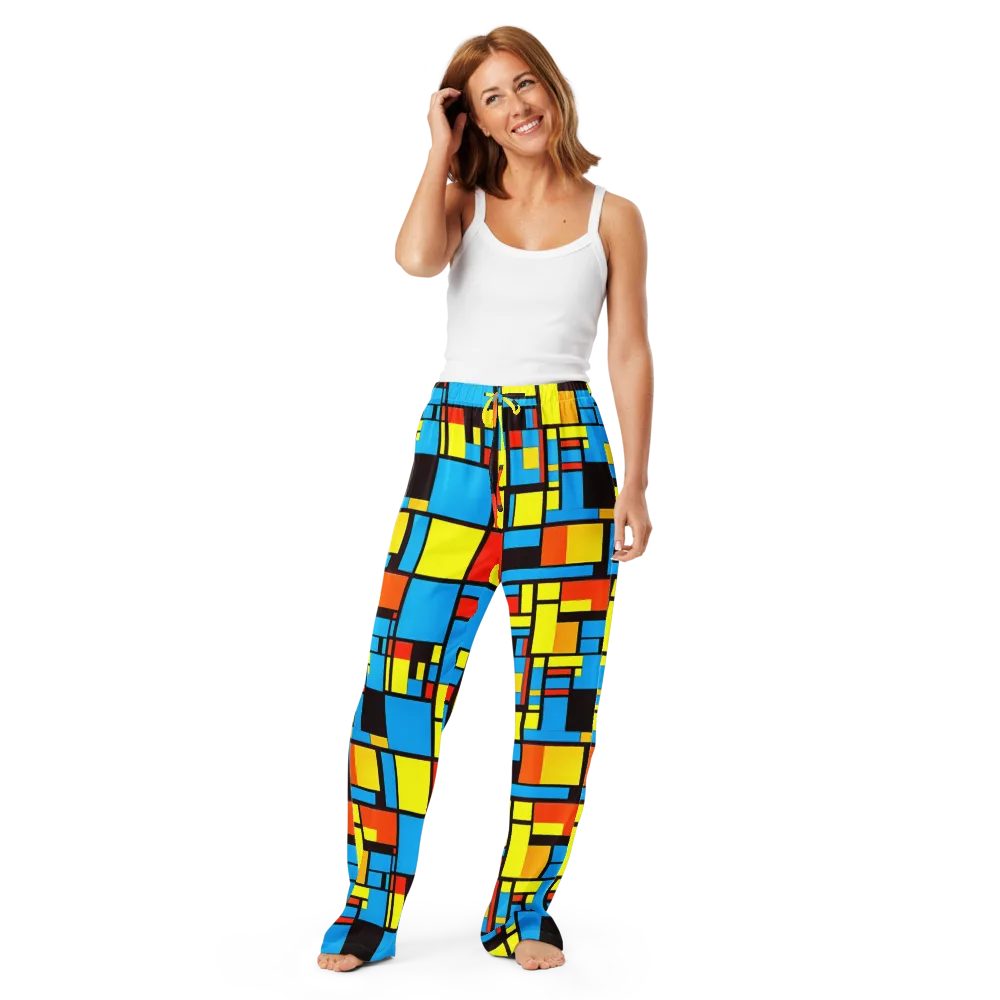 Block Party on Women's Pajama Pants — Front