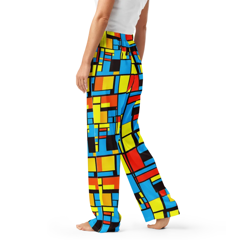 Block Party on Women's Pajama Pants — Left