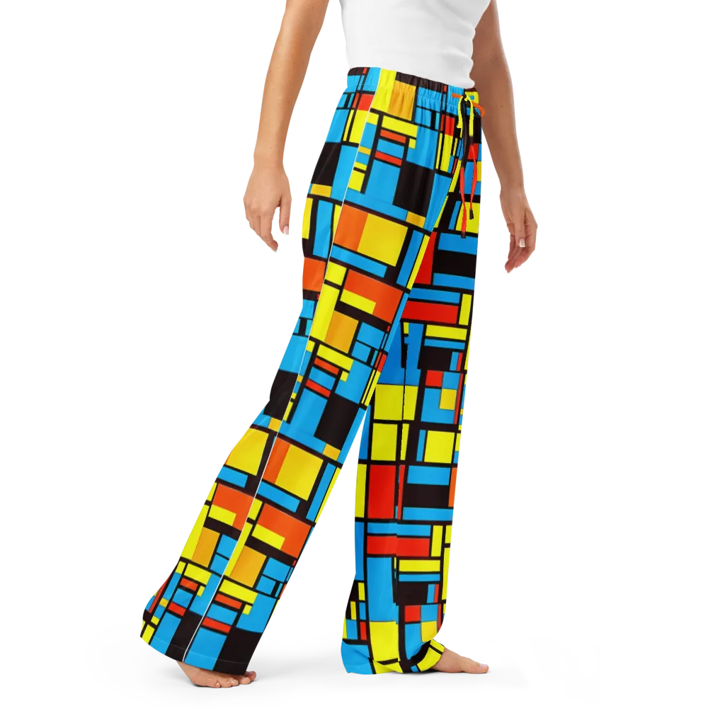 Block Party on Women's Pajama Pants — Right Front