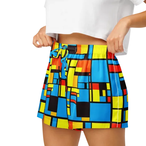 Block Party on a Women's Pajama Shorts