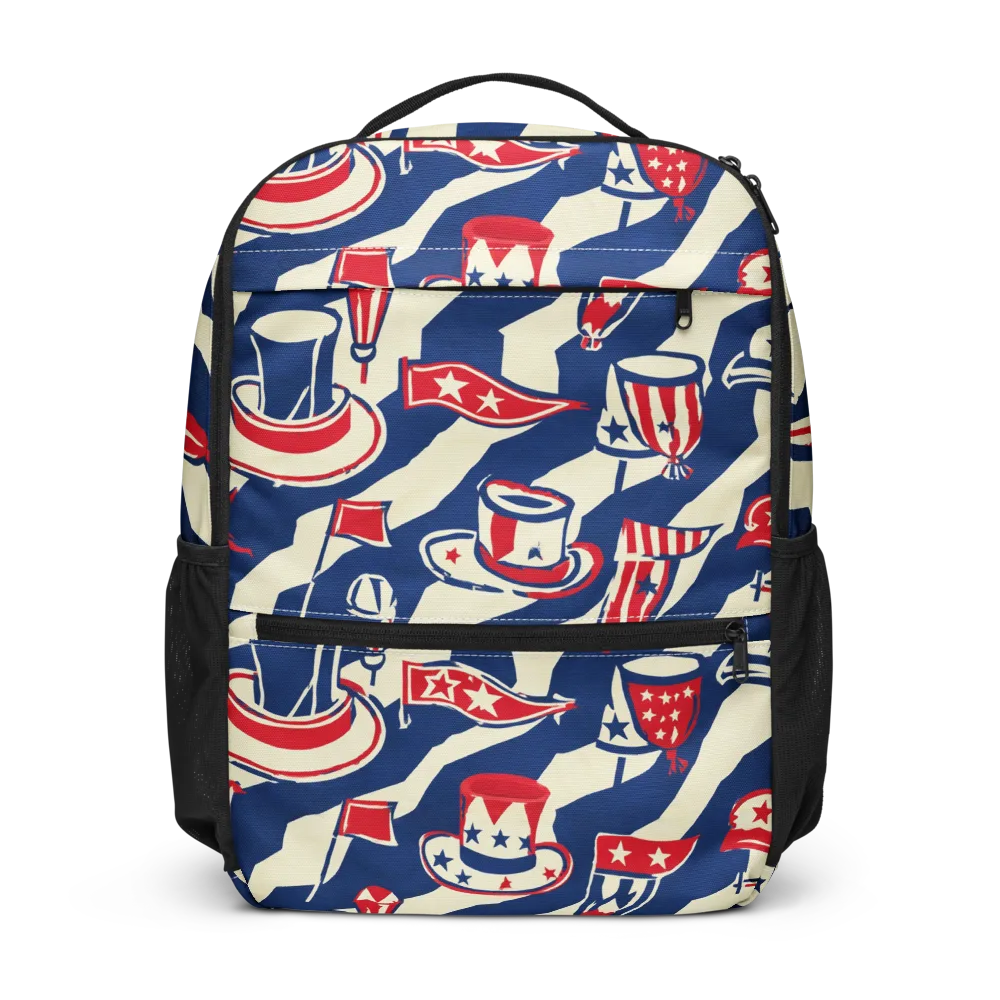 Stars And Stripes Soirée on Utility Backpack — Front