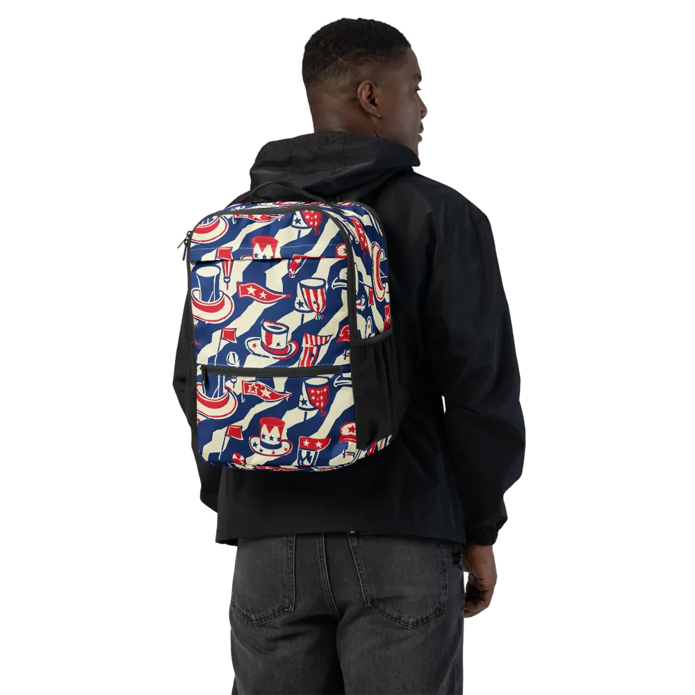 Stars And Stripes Soirée on Utility Backpack — Back