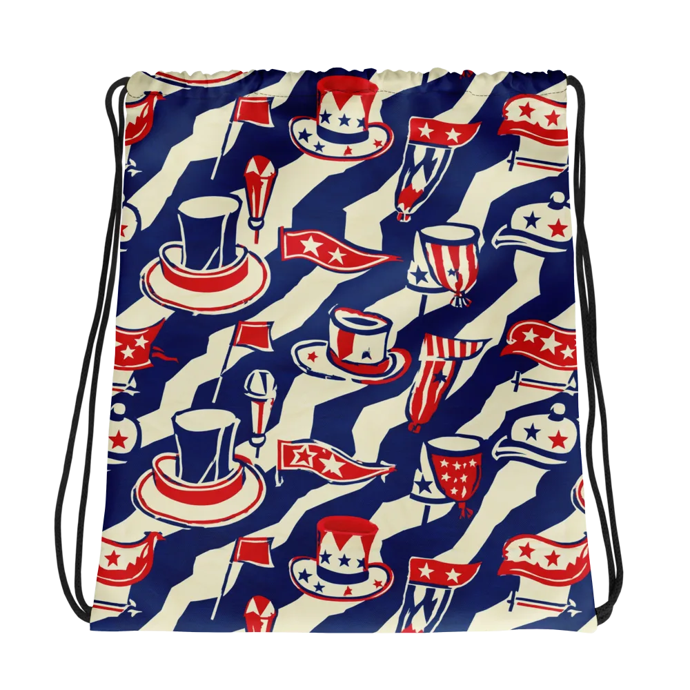 Stars And Stripes Soirée on Drawstring Bag — Photo