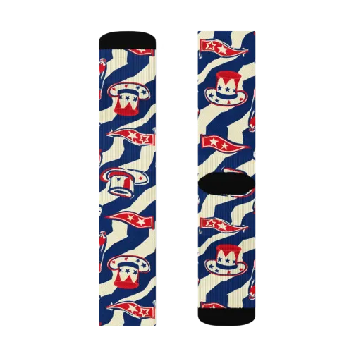 Stars And Stripes Soirée on a Socks