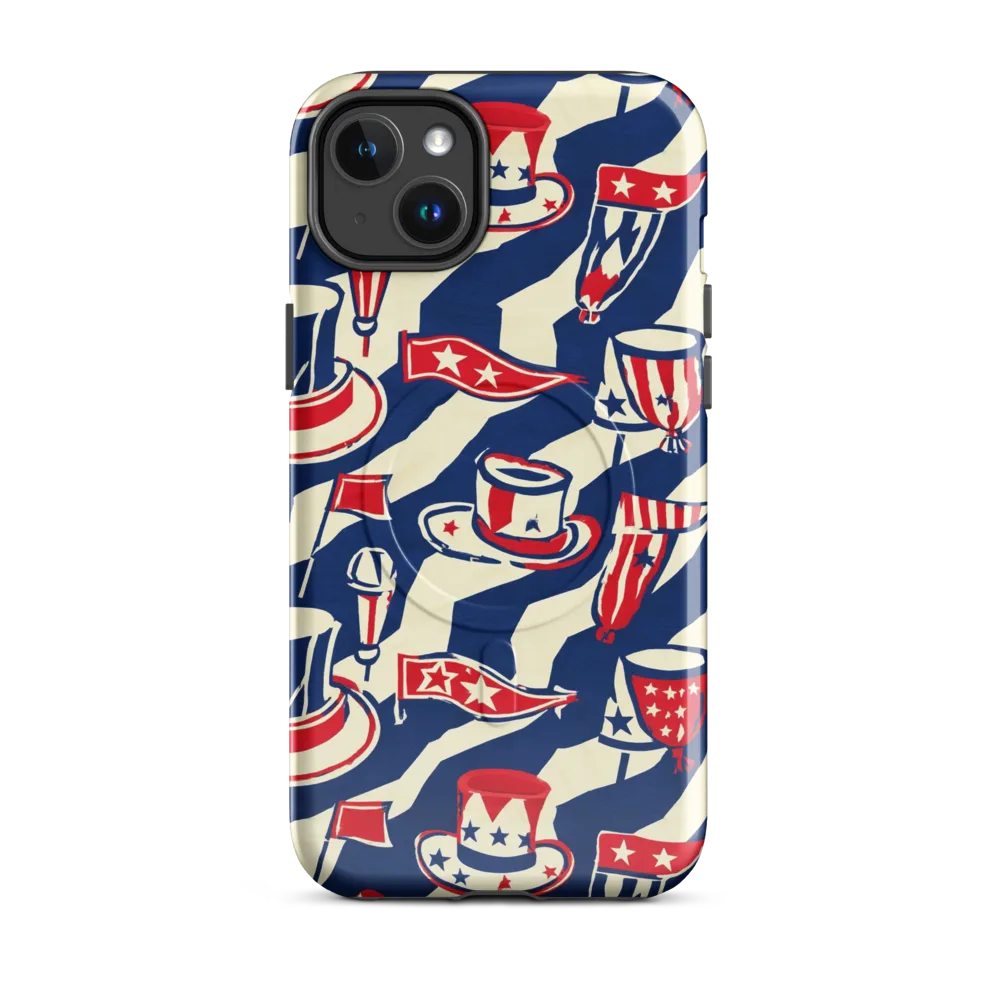 Stars And Stripes Soirée on MagSafe Tough Case for iPhone® — Front
