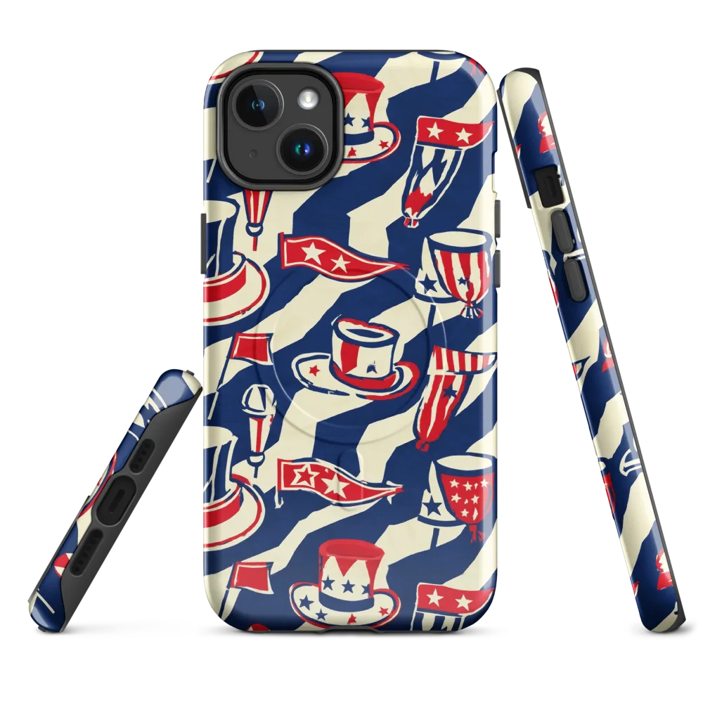 Stars And Stripes Soirée on MagSafe Tough Case for iPhone® — Front