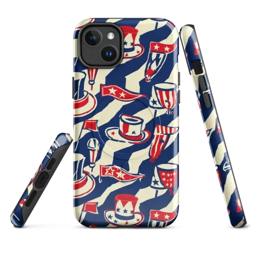 Stars And Stripes Soirée on a MagSafe Tough Case for iPhone®