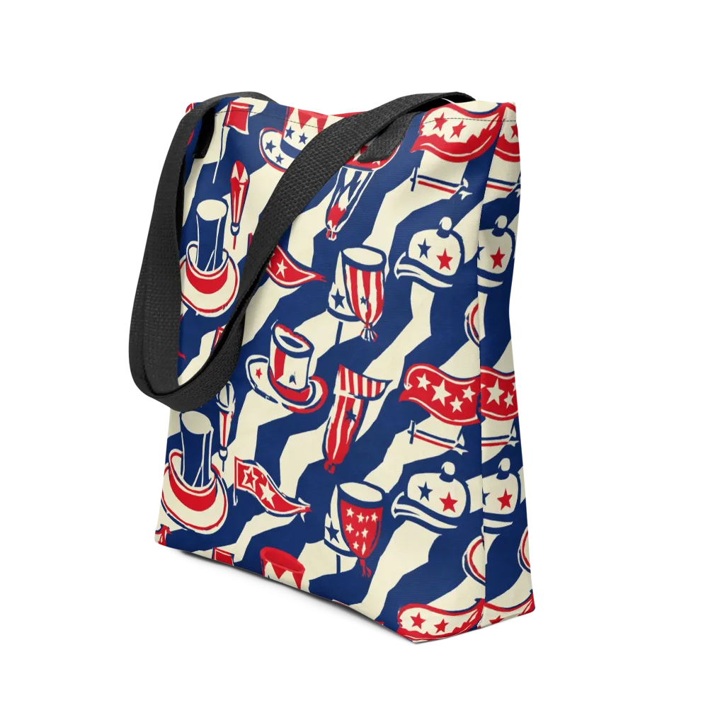 Stars And Stripes Soirée on Tote Bag — Front