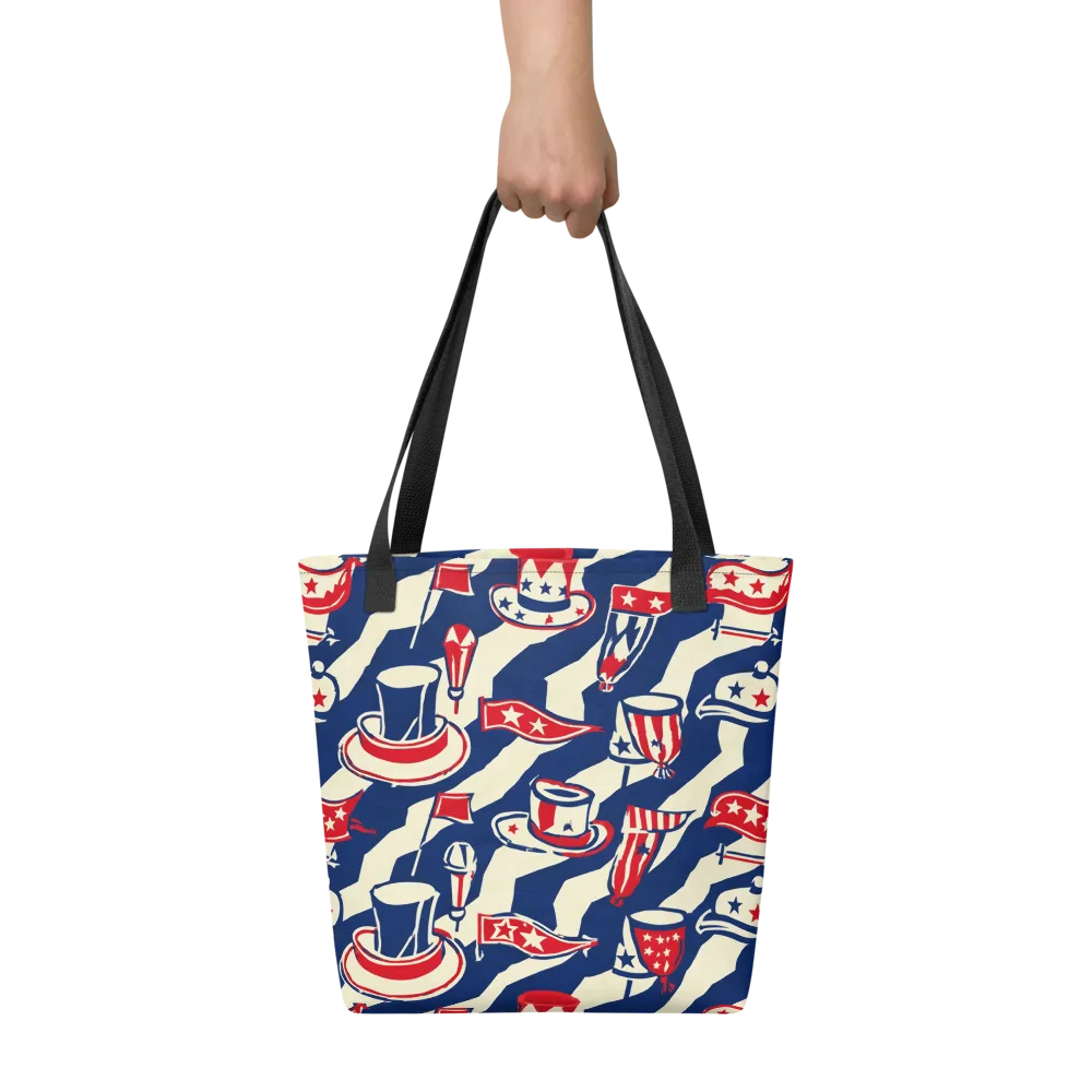 Stars And Stripes Soirée on Tote Bag — Front