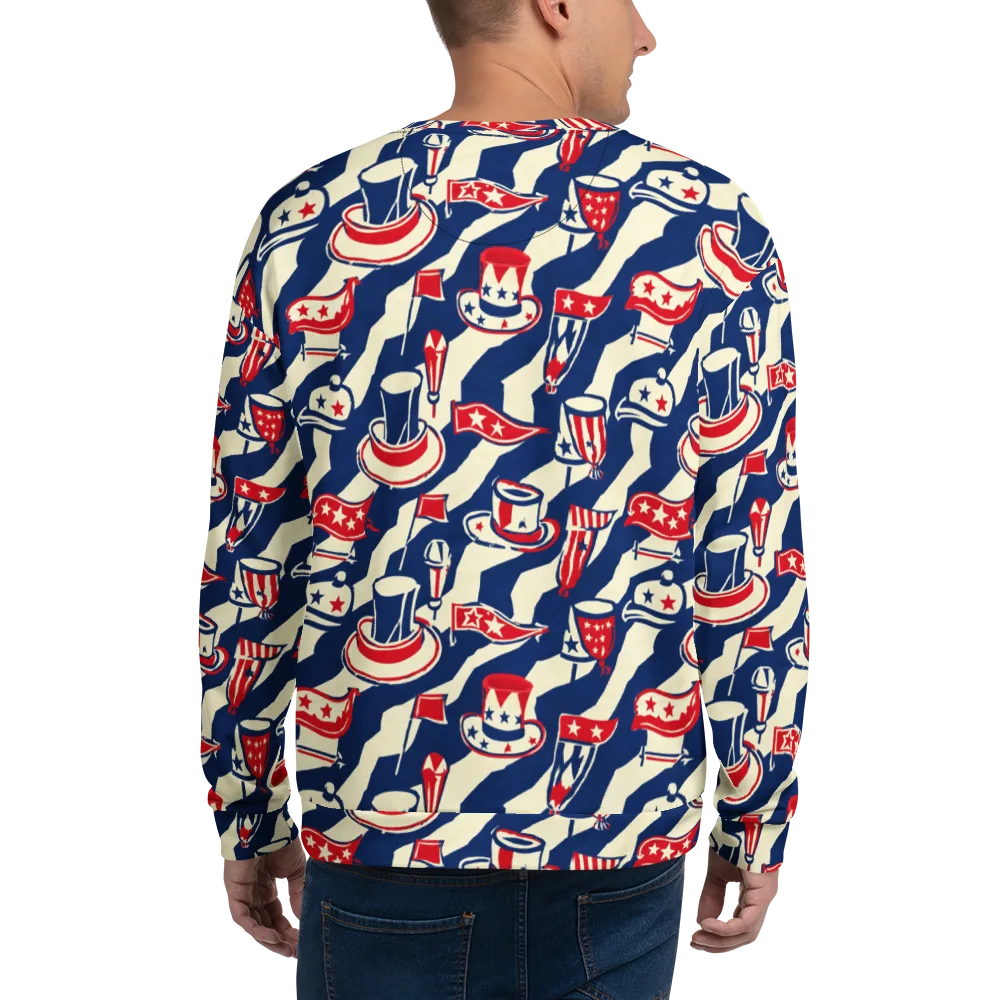 Stars And Stripes Soirée on Sweatshirt — Back