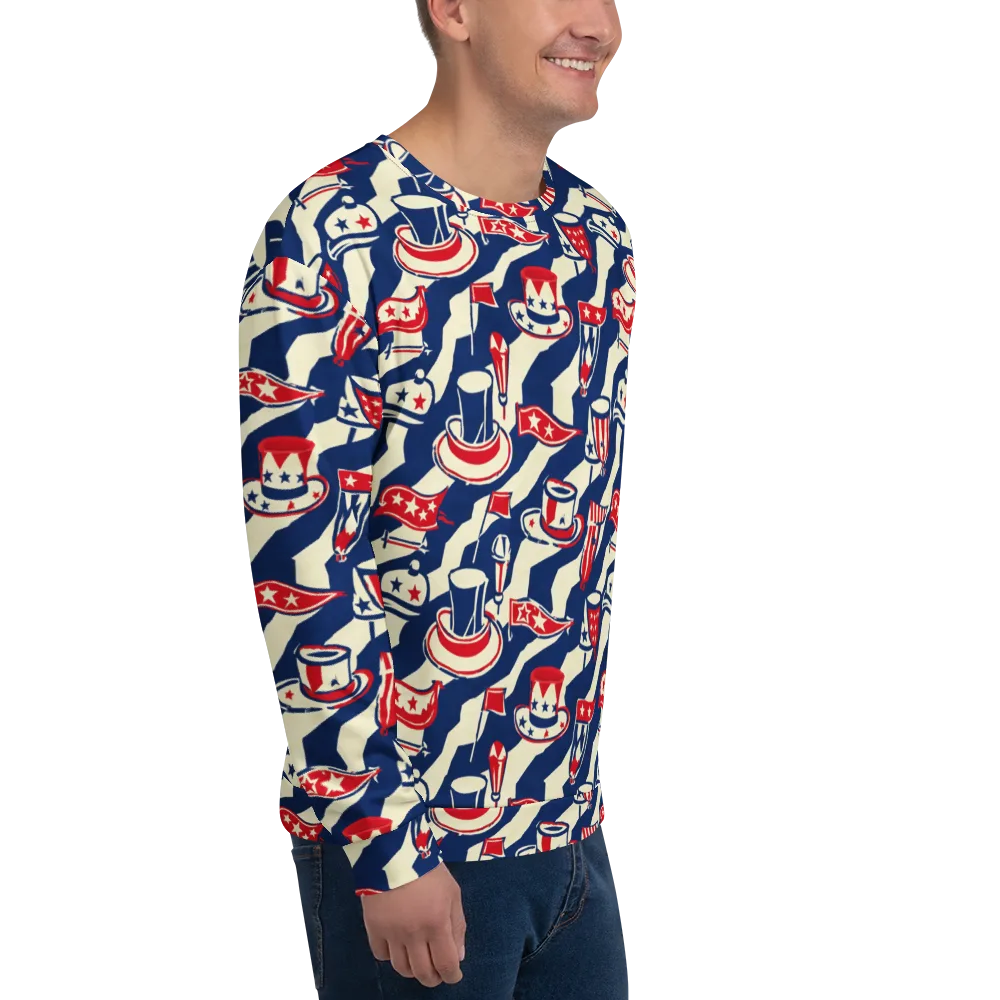 Stars And Stripes Soirée on Sweatshirt — Right Front