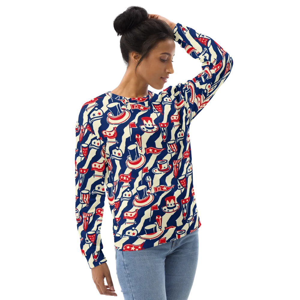Stars And Stripes Soirée on Sweatshirt — Right Front