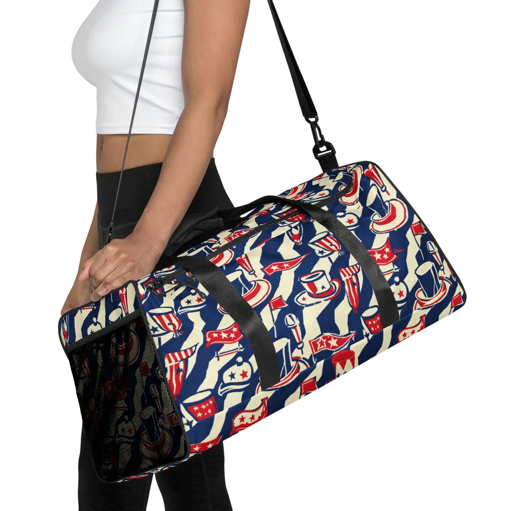 Stars And Stripes Soirée on Duffle Bag — Front