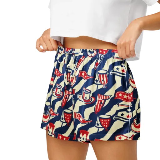 Stars And Stripes Soirée on a Women's Pajama Shorts