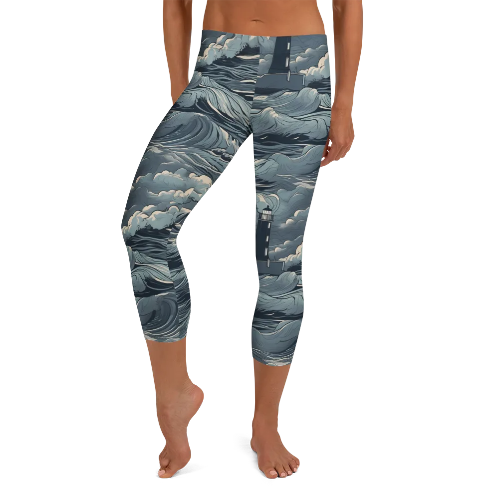 Stormwatch Beacon on Capri Leggings — Front
