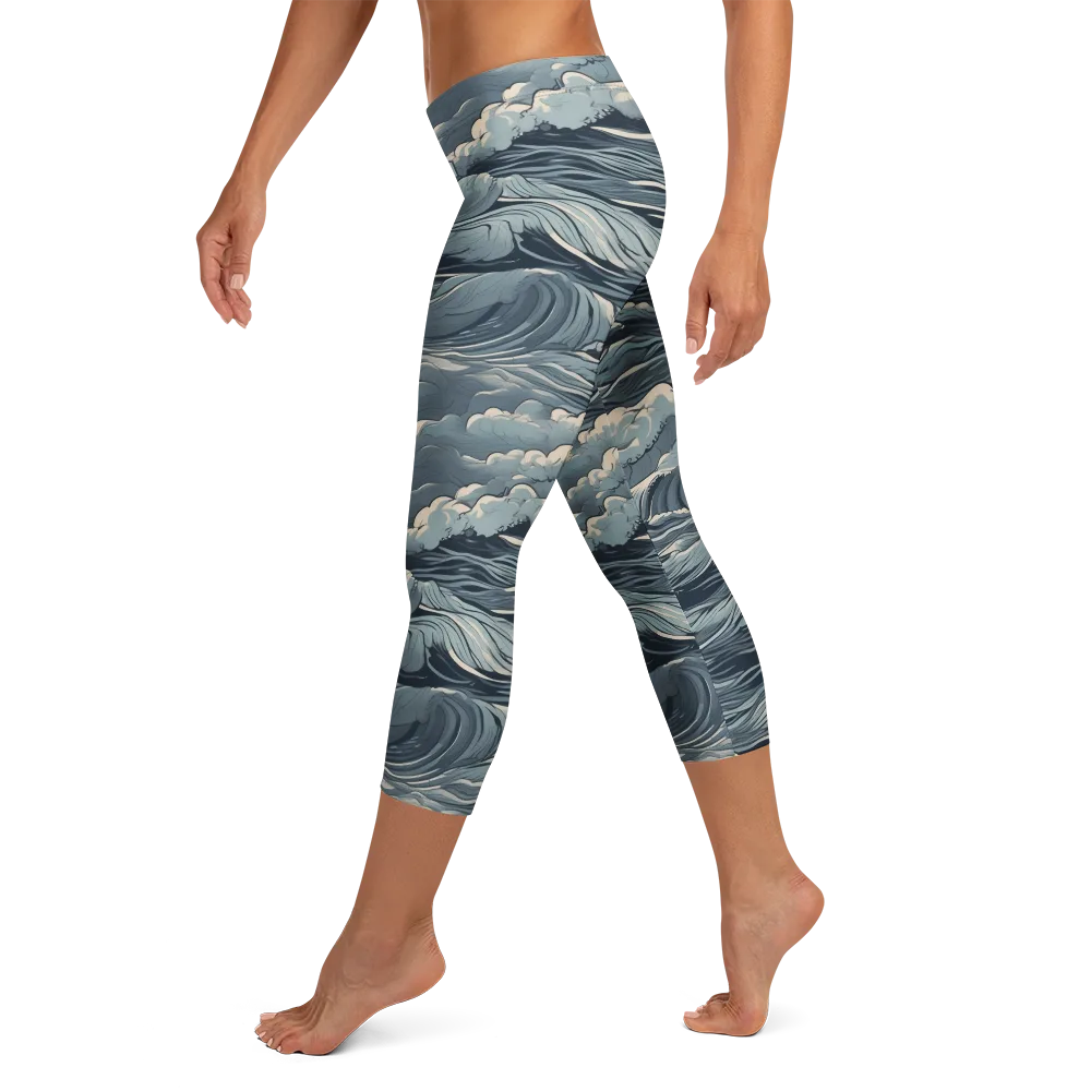 Stormwatch Beacon on Capri Leggings — Left