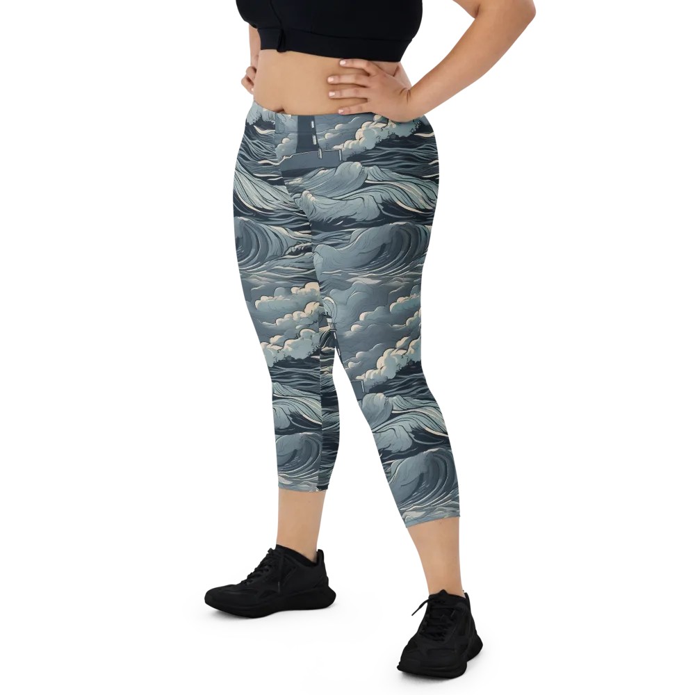 Stormwatch Beacon on Capri Leggings — Front