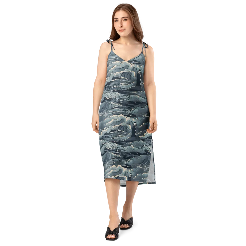 Stormwatch Beacon on Slip Dress — Front