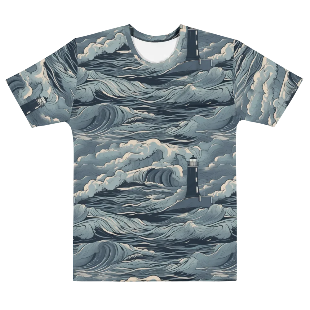 Stormwatch Beacon on Men's Cotton Crew Neck T-Shirt — Front