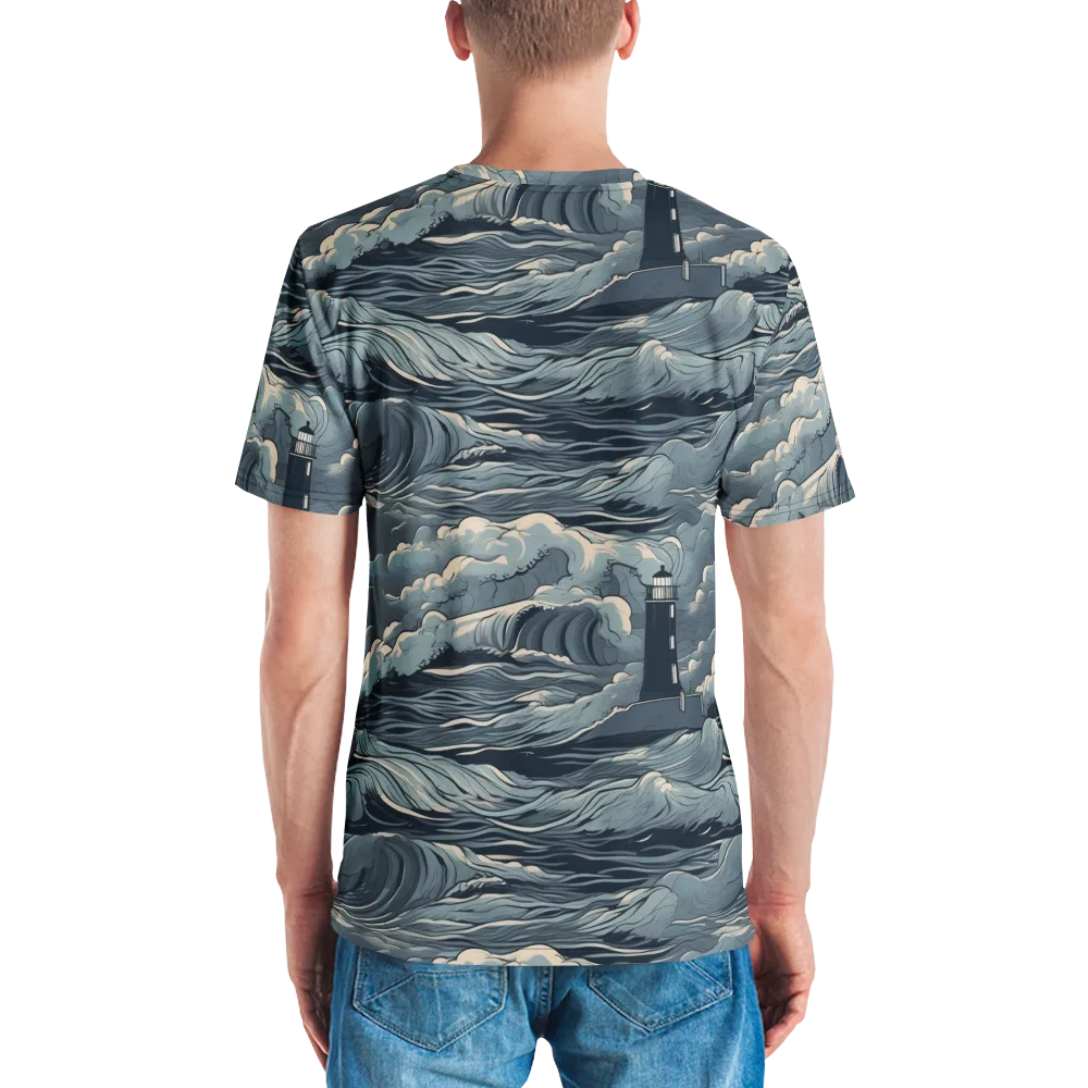 Stormwatch Beacon on Men's Crew Neck T-Shirt — Back