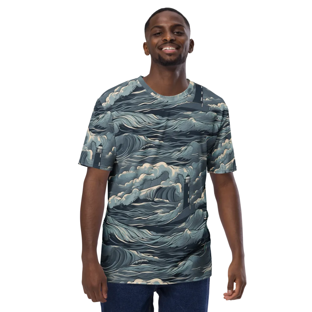 Stormwatch Beacon on Men's Crew Neck T-Shirt — Front