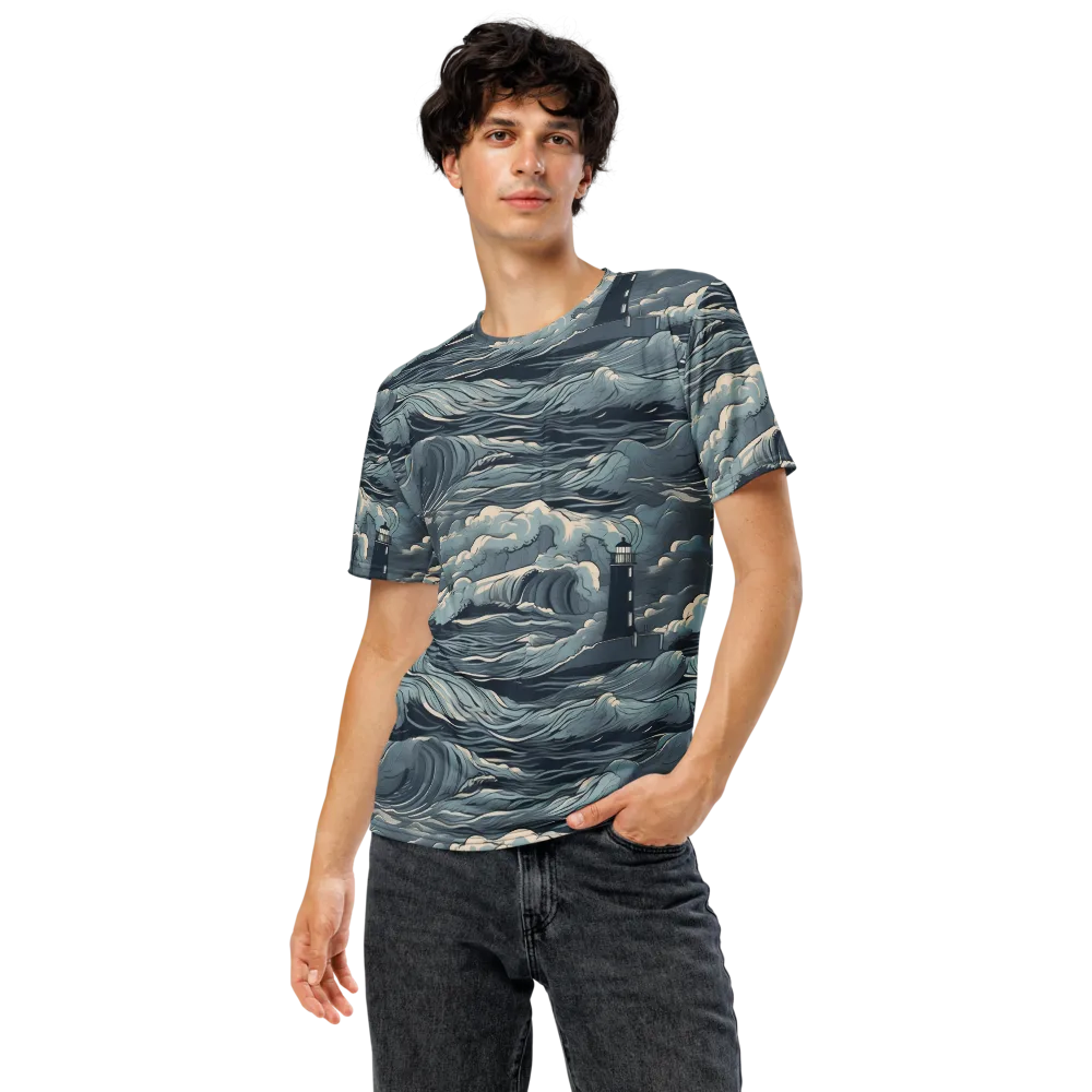 Stormwatch Beacon on Men's Crew Neck T-Shirt — Front