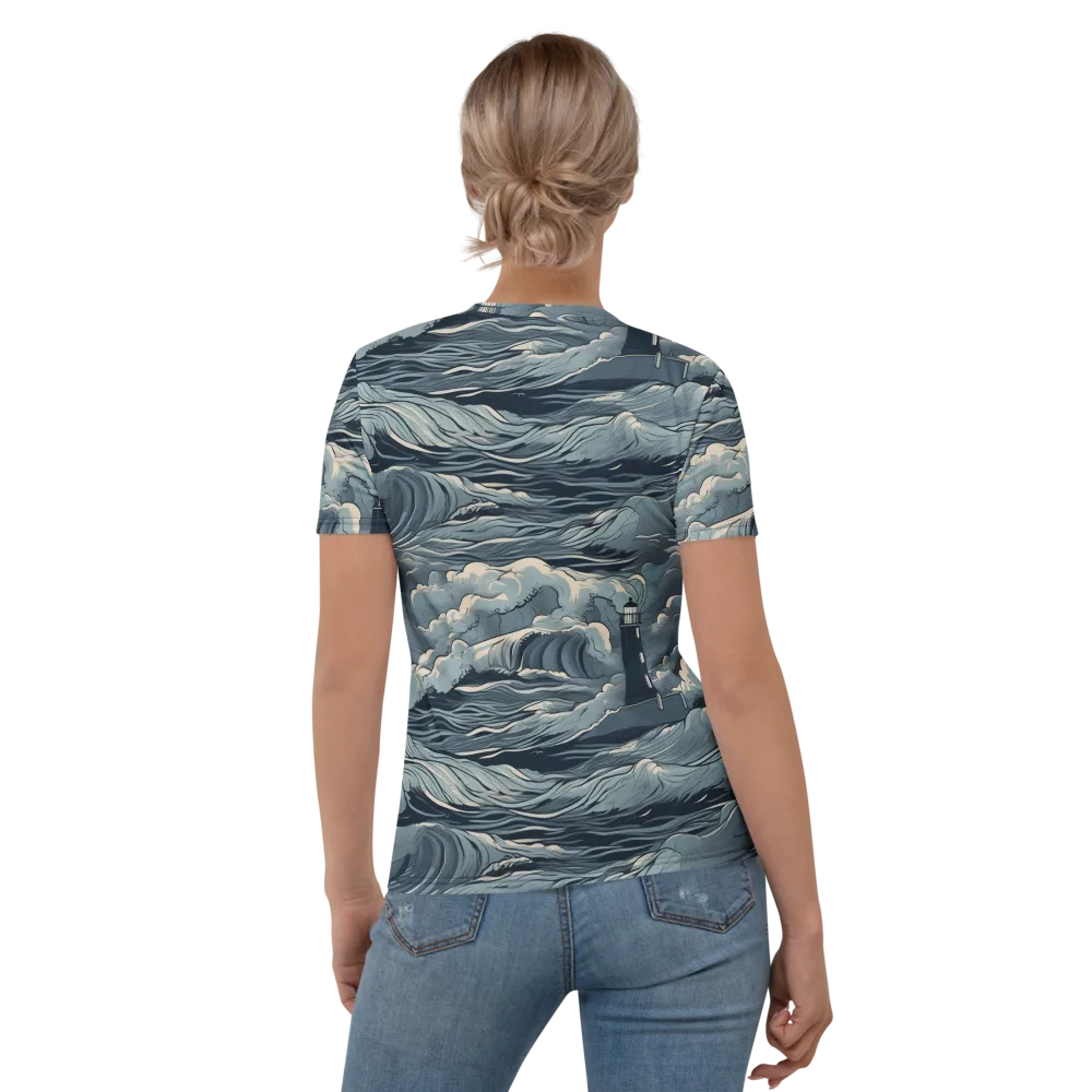 Stormwatch Beacon on Women's Crew Neck T-Shirt — Back