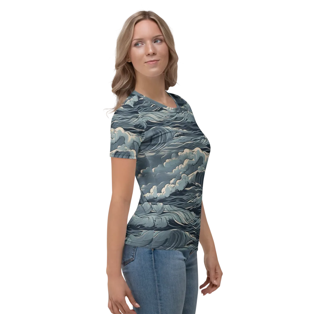 Stormwatch Beacon on Women's Crew Neck T-Shirt — Right