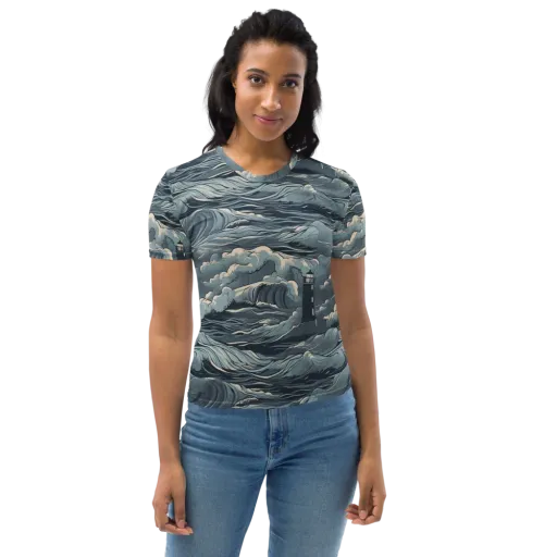Stormwatch Beacon on a Women's Crew Neck T-Shirt