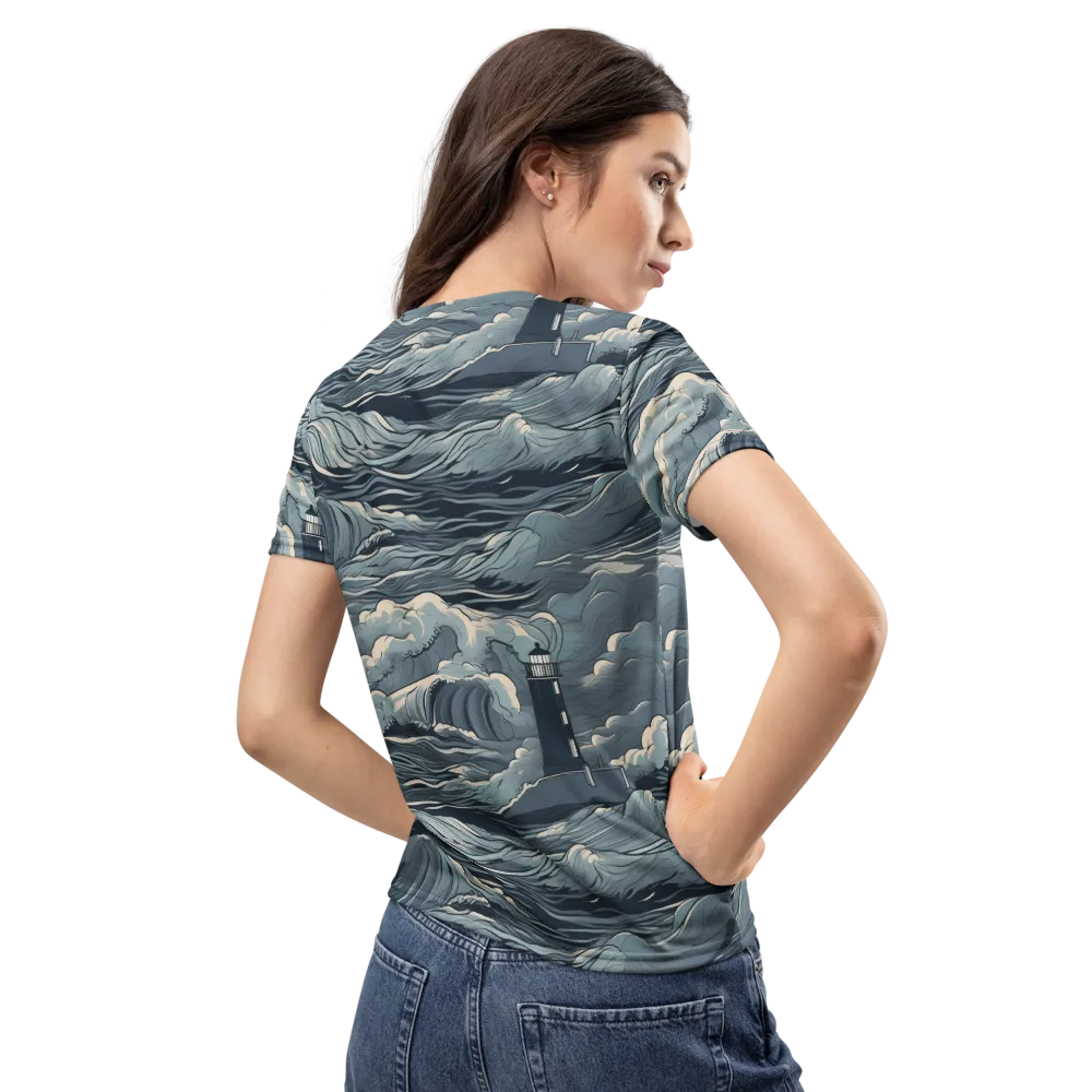Stormwatch Beacon on Women's Crew Neck T-Shirt — Back