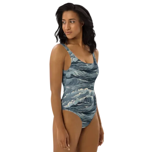Stormwatch Beacon on a One-Piece Swimsuit