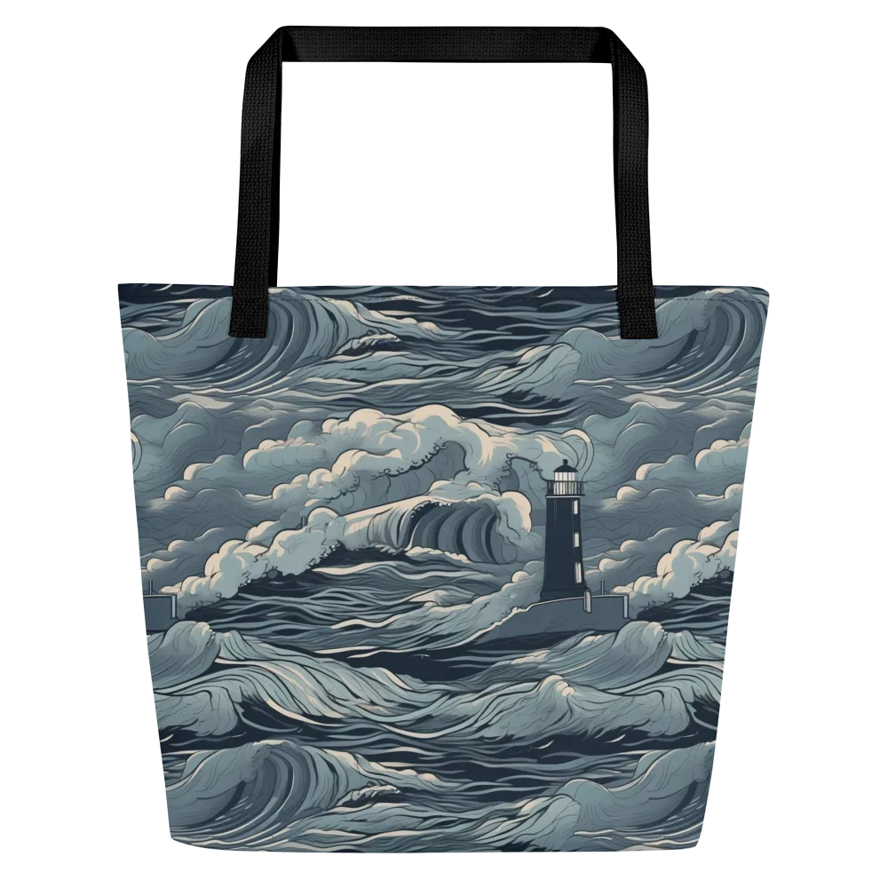Stormwatch Beacon on Large Tote Bag W/ Pocket — Front