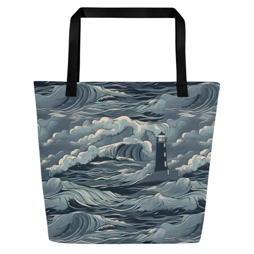 Stormwatch Beacon on a Large Tote Bag W/ Pocket