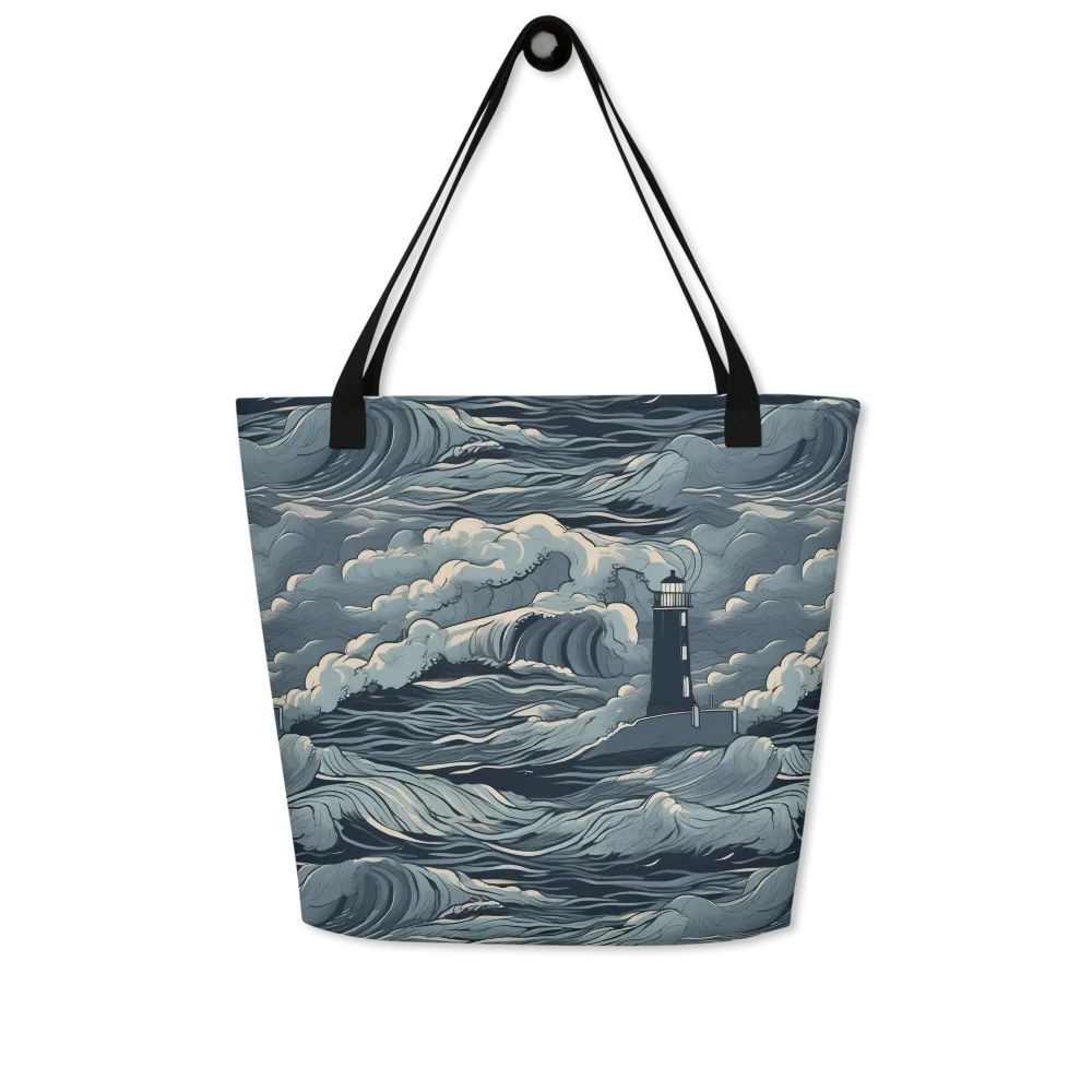 Stormwatch Beacon on Large Tote Bag W/ Pocket — Front