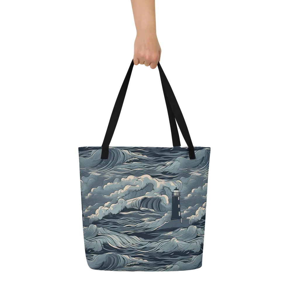 Stormwatch Beacon on Large Tote Bag W/ Pocket — Front