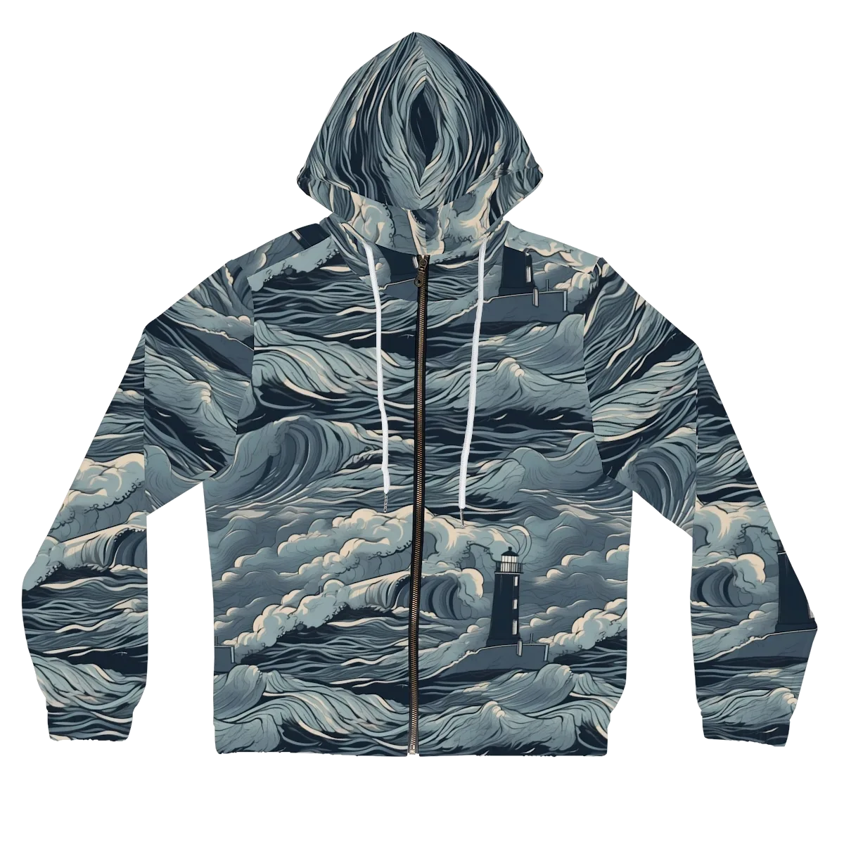 Stormwatch Beacon on Women's Full-Zip Hoodie — Front