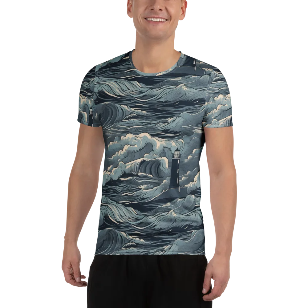 Stormwatch Beacon on Men's Athletic T-Shirt — Front