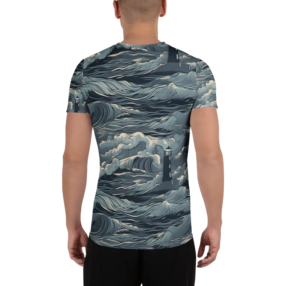 Stormwatch Beacon on Men's Athletic T-Shirt — Back
