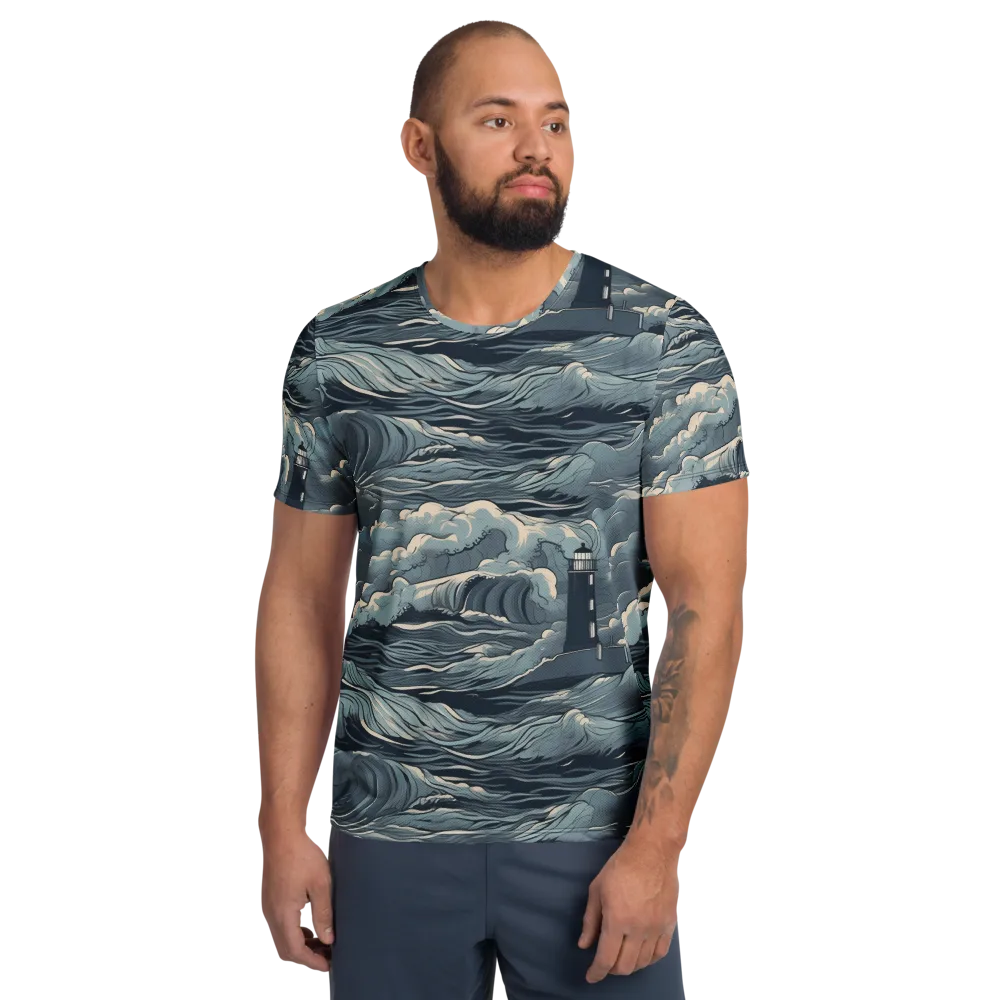 Stormwatch Beacon on Men's Athletic T-Shirt — Front