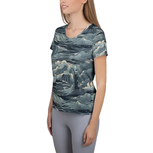 Stormwatch Beacon on a Women's Athletic T-Shirt