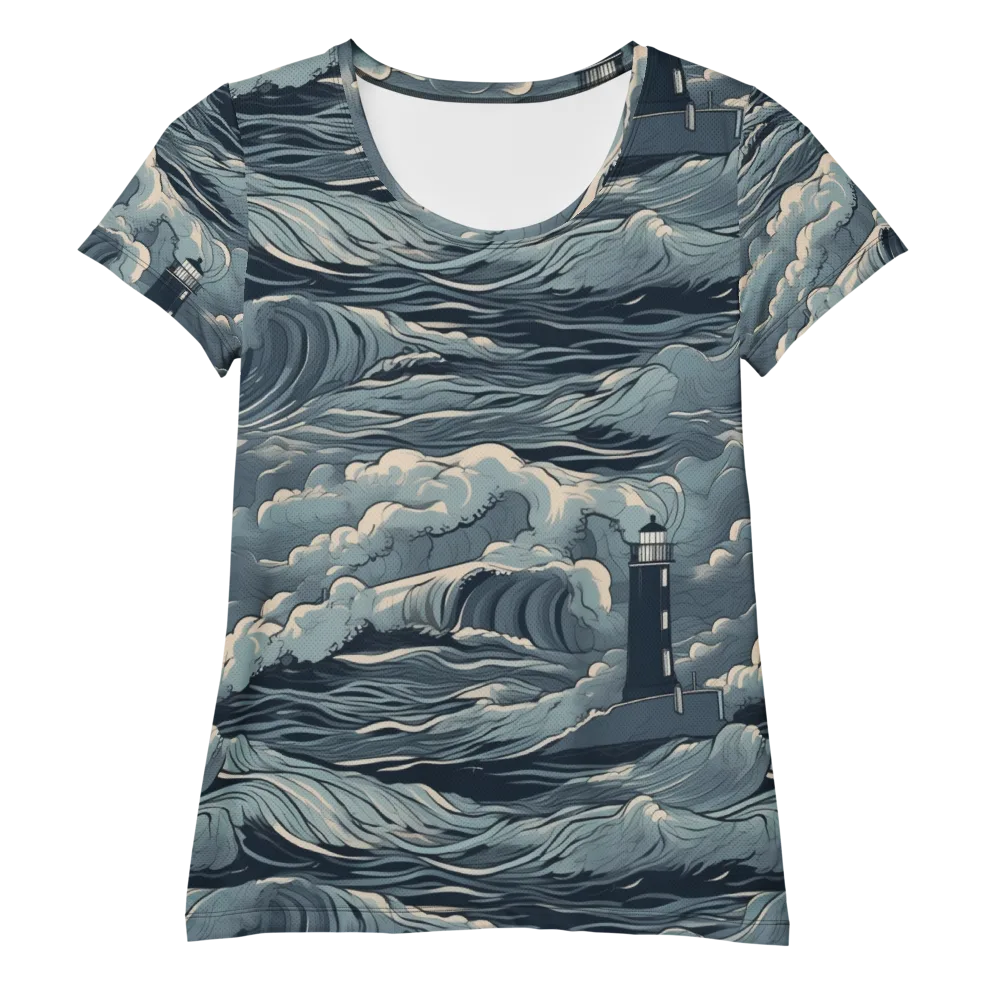 Stormwatch Beacon on Women's Athletic T-Shirt — Front