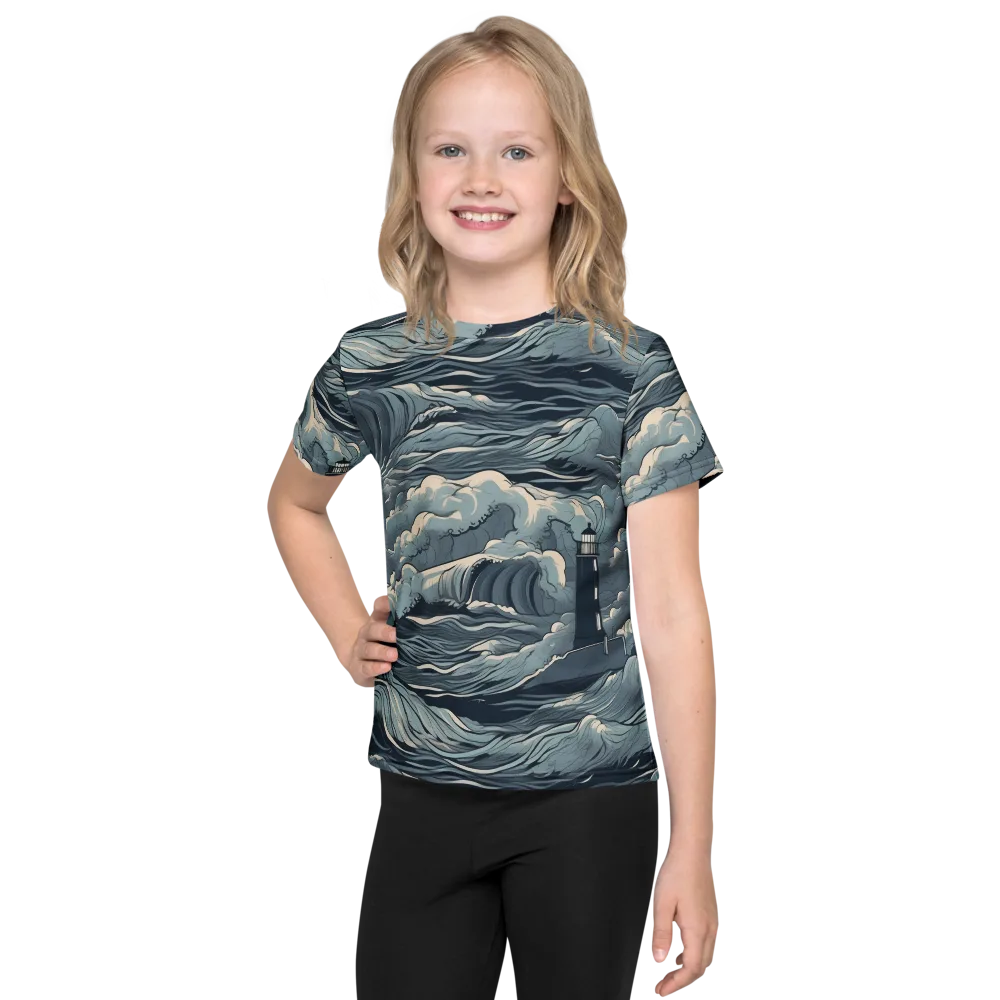 Stormwatch Beacon on Kids Crew Neck T-Shirt — Front