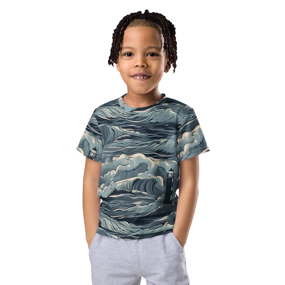 Stormwatch Beacon on Kids Crew Neck T-Shirt — Front