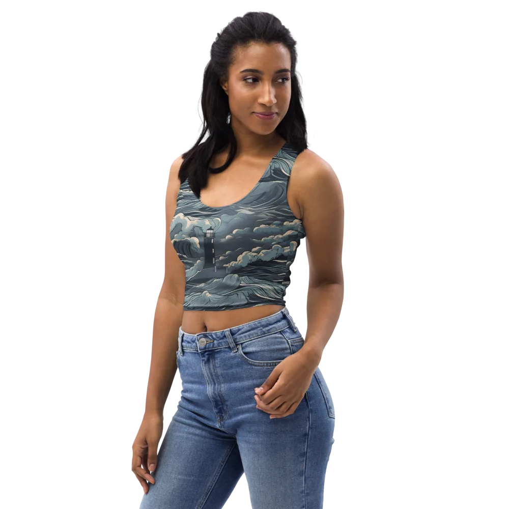 Stormwatch Beacon on Crop Top — Left Front