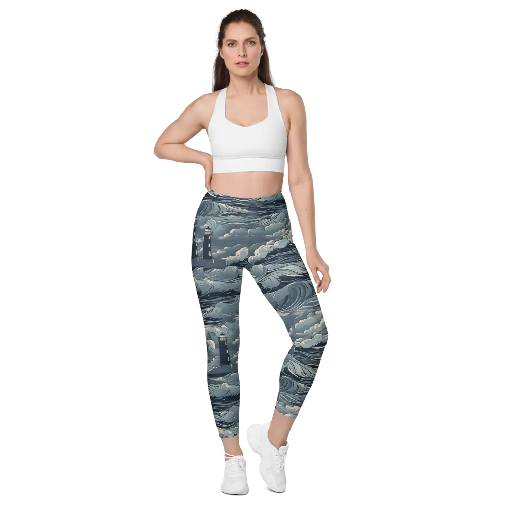 Stormwatch Beacon on Leggings with Pockets — Front