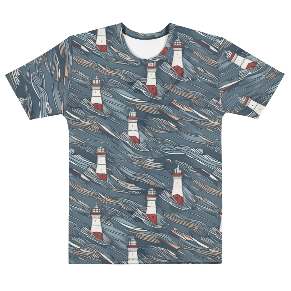 Beacon Current on Men's Cotton Crew Neck T-Shirt — Front