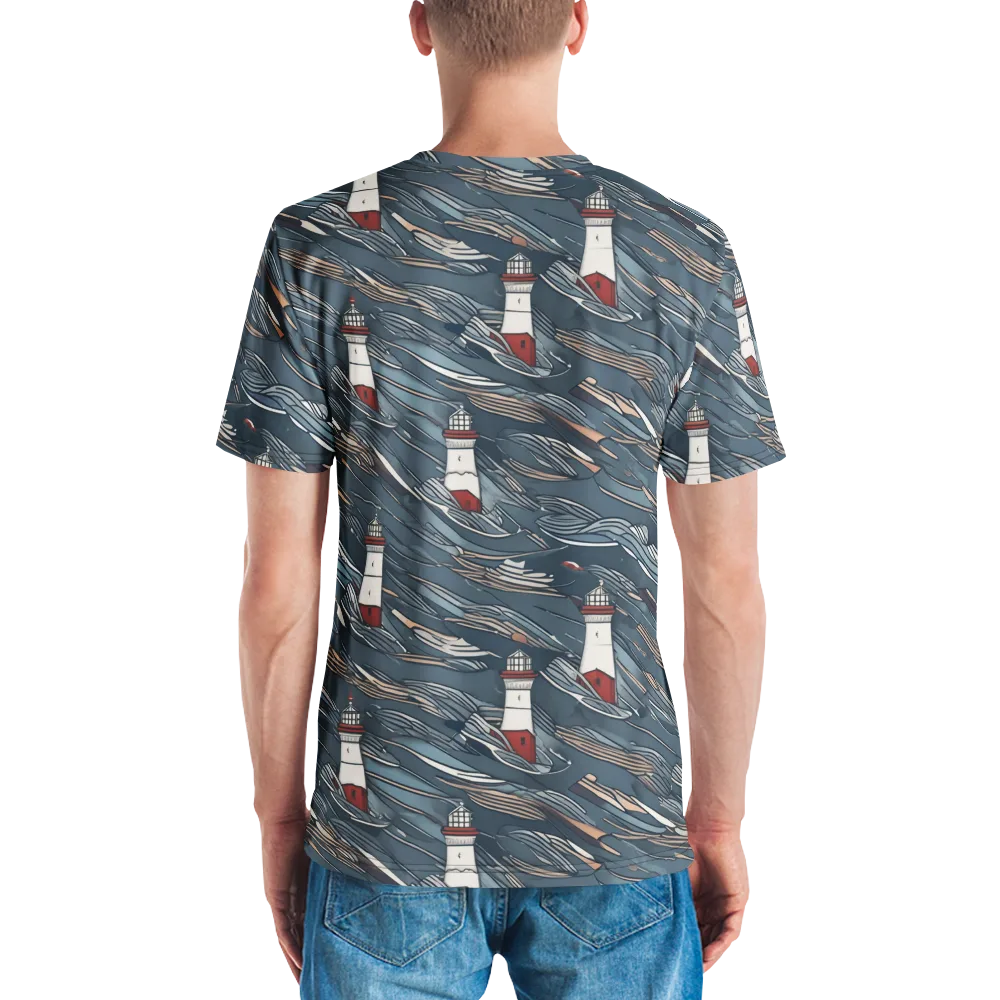 Beacon Current on Men's Crew Neck T-Shirt — Back