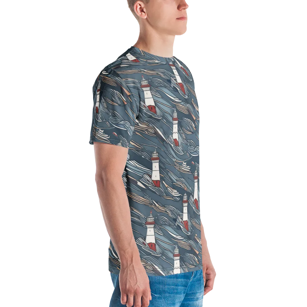 Beacon Current on Men's Crew Neck T-Shirt — Right